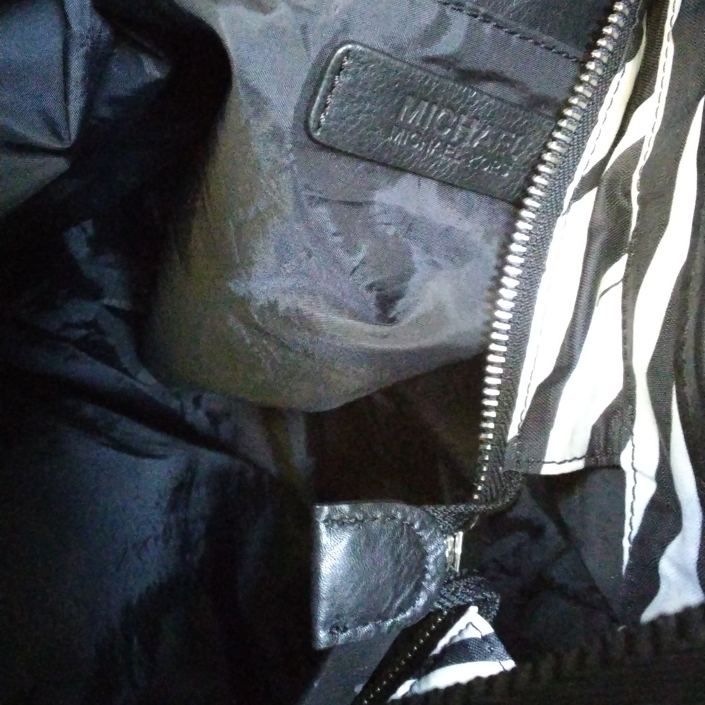 Michael Kors Black and White Zebra Shoulder Bag - Picture 7 of 8